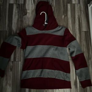 Reflex Red and Gray Hoodie